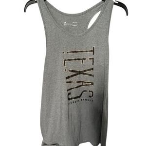 Texas Under Armour Tank Top Large - Gray